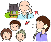 寺院連絡・枕づとめ（枕経）